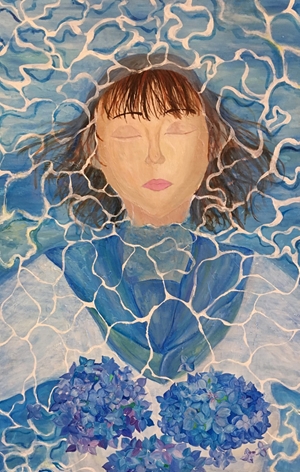 「露草の紫陽花」黒﨑 莉愛