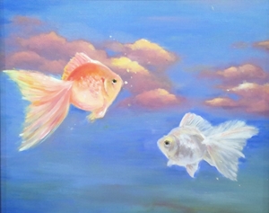 「午後の空と金魚」生井 真緒