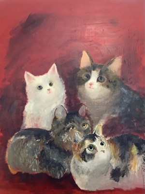 「縁起猫」厚東 雪珠