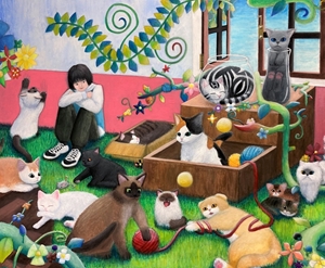 「平和に暮らす猫たち」田前 琳